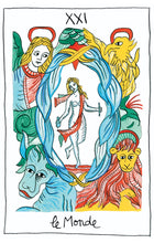 Charger l'image dans la galerie, Trio de Noël – L'Œil du Tarot de Marseille + 3 cartes postales + 1 tirage d'artiste A5